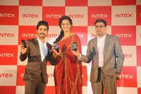 Anushka Launches INTEX Aqua Smartphone